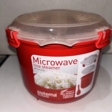 Sistema Microwave Rice Steamer - 2.6 L, Red/Clear