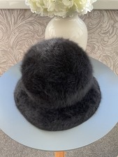 Kangol Black Faux Fur Hat