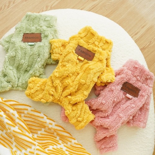 Plush cat winter sweater warm - plush,