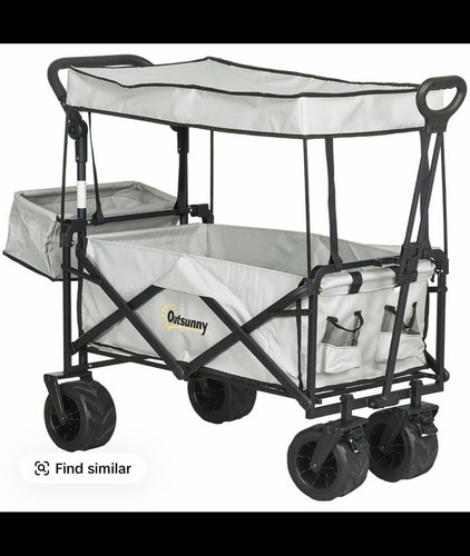 Outsunny foldable garden cart - outsunny,