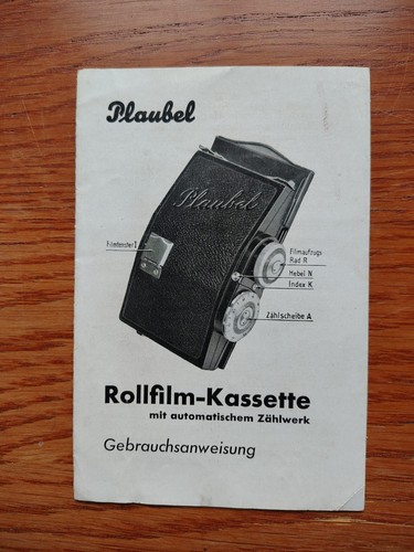 Plaubel original instruction - original,