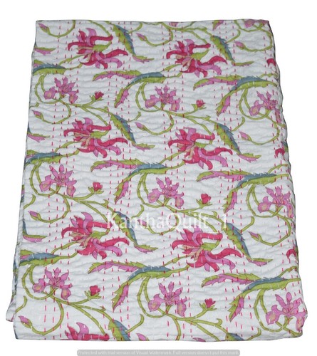 Twin vintage floral - twin, kantha