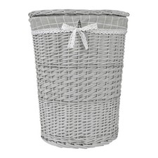 Wicker Oval Laundry Basket