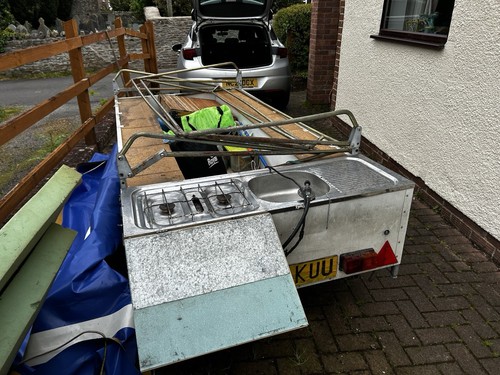 Camping trailer previously - camping, (previously