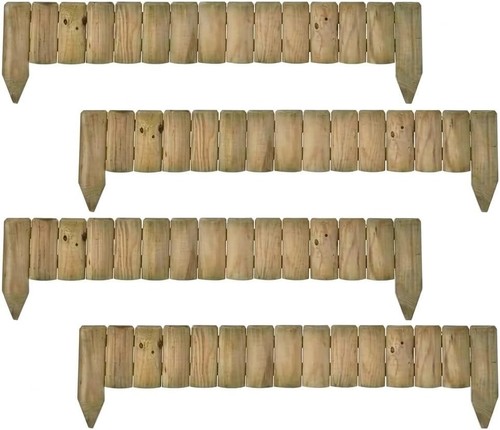 4pcs wooden log roll - roll, border