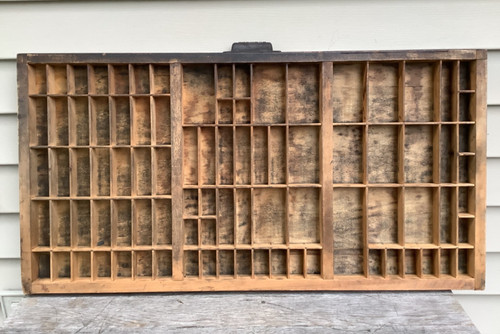 Antique wooden printers drawer - printers,