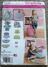 Simplicity 1238 Girl Child Toy