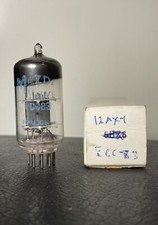 Mazda ECC83 Double Triode Short Plate Halo Tests Good Foreign