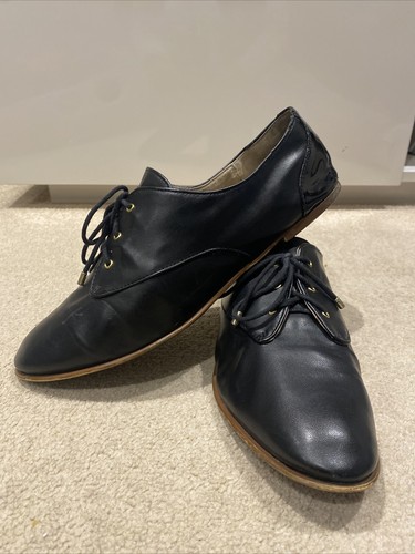 Black brogue shoes size - size, 7