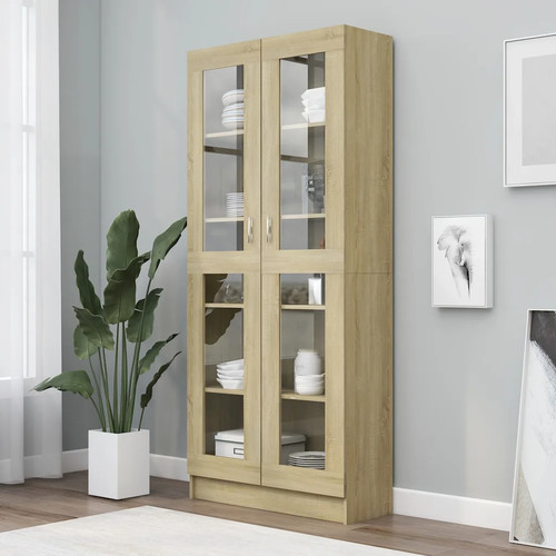 Walplus vitrine cabinet sonoma - walplus,