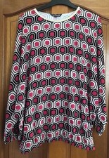 Bonmarche Red Mix Bubble Hem