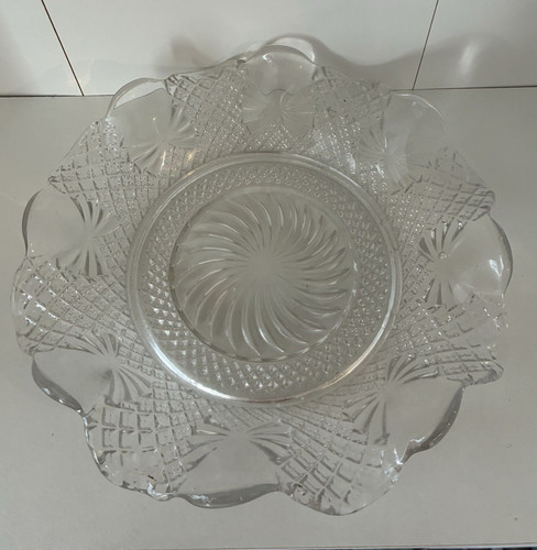 Vintage clear pressed - pressed, glass