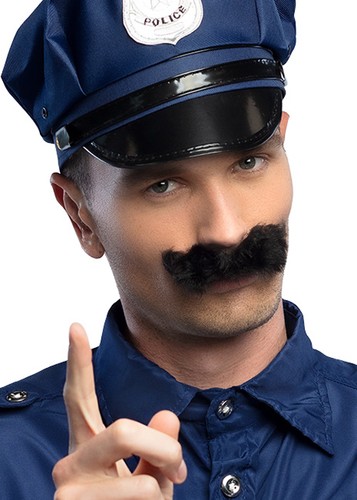 Police black bushy - police,
