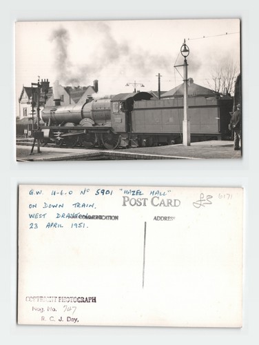 Vintage postcard gwr - vintage, 4-6-0