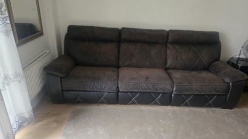 Leather seater sofa - leather,