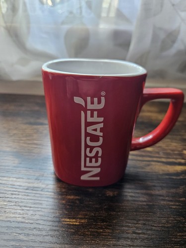 Nescafe vintage red coffee cup - red,