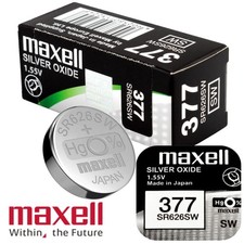 Maxell 377 SR626SW Silver Oxide Watch Batteries 5x 10x 25x 50x 100x