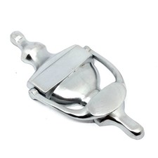 Victorian 5" URN Door Knocker POLISHED CHROME  125mm  Fixing Bolts Included ZQ