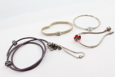 Pandora Sterling Silver Bracelets Reflexions Wrap Snowflake Clasp Bangle x 5