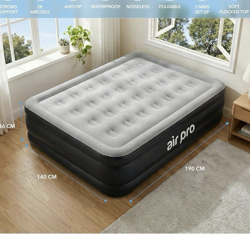 Air pro double - air, black