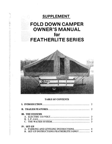 Jayco fold down - fold-down, tent