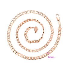 9ct 9K Rose Gold Plated Curb