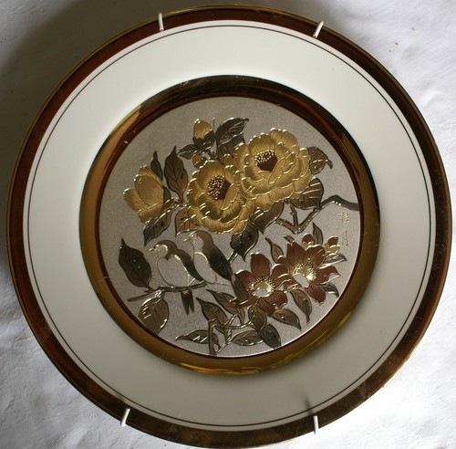 Set chokin art plates - of,