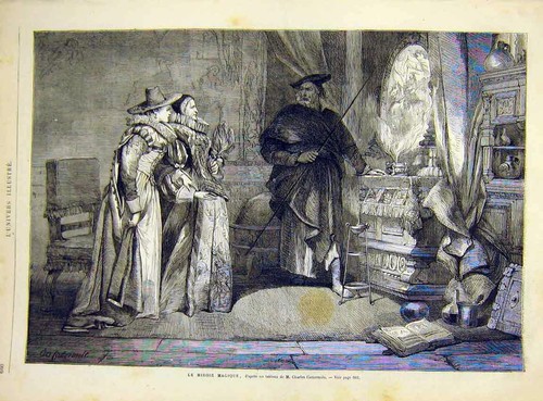 Original old antique print - original,