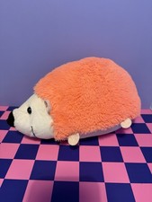 PMS Cuddle Crew Bright Orange Hedgehog Soft Toy 12” Plush VGC No Label
