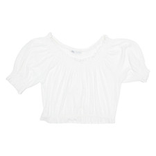 ZARA Womens Top White Off Shoulder S