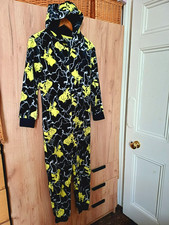 Boy's TU Multi POKE'MON Print Fleece Sleepsuit Jumpsuit Pyjamas age 11-12 years