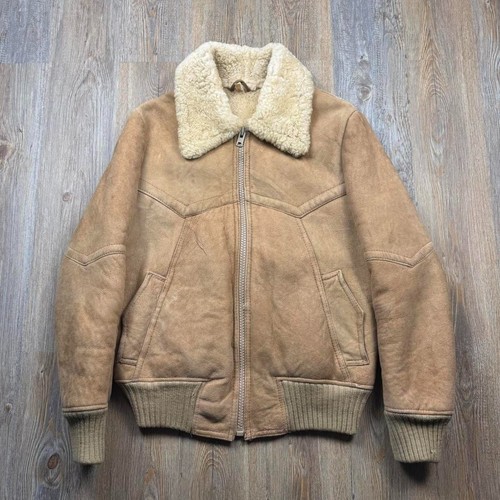 Vintage shearling bomber - shearling,