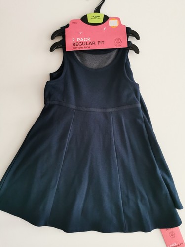 2pk girls cotton rich - m&s,