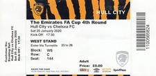 Ticket - Hull City v Chelsea 25.01.20 FA Cup