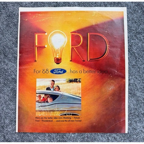 Vtg 1968 ford - 1968, brochure