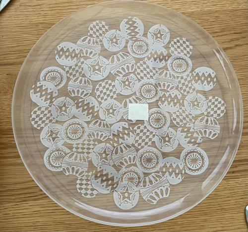 Ikea glass plate christmas - plate,