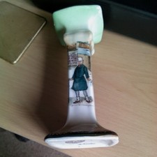 Antique Royal Doulton, Dickens Ware, Mr Micawber Candle Stick. ceramic.