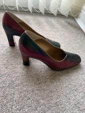 Heeled leather- rainbow