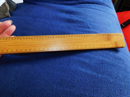 Wooden ruler unusual - wooden, &