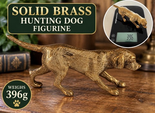 Vintage solid brass hunting - solid,
