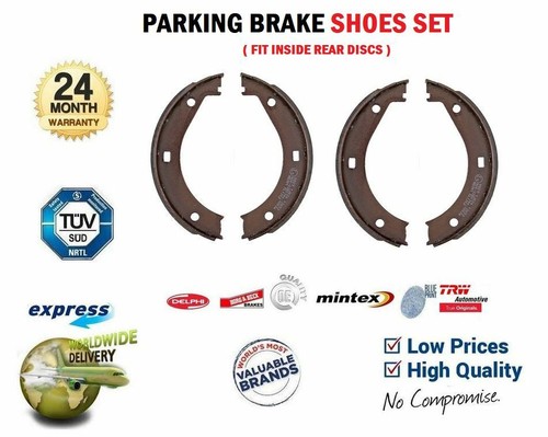 Rear axle hand brake shoes - rear, set