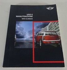 Use and Maintenance Mini Clubman One, Cooper/S, Cooper Diesel from 08/2009