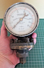 SUPERB ANTIQUE STEAM GAUGE -