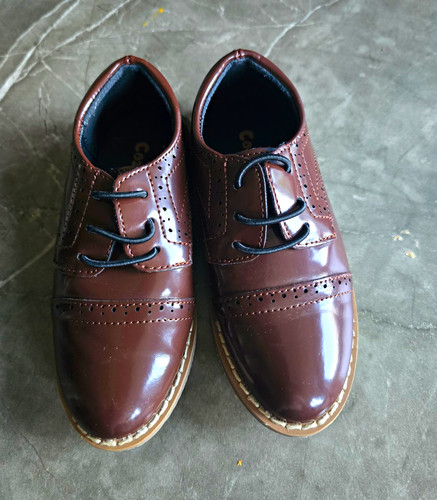 Cozy cub toddler leather - leather, brown