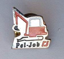 Pel-Job Excavator Metal Pin Badge.    PB8-1405