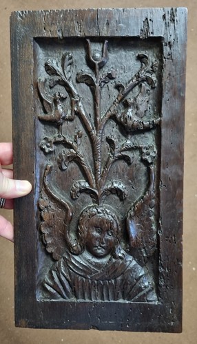 17th carved oak english - 17th,
