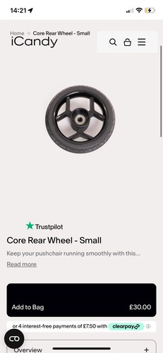 New icandy core rear - new,