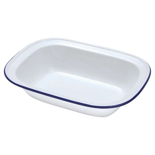 Small white enamel - small,