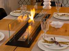 Built-in bio-fireplace insert