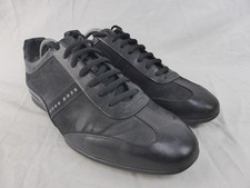 Hugo Boss Space Select Shoes Trainers Leather Trim Black Size EU 43 UK 9 5028697